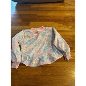 Vintage Carter's Girl's Colored flowers Peplum Shirt Sz‎ 4/5 USA Made Flowers